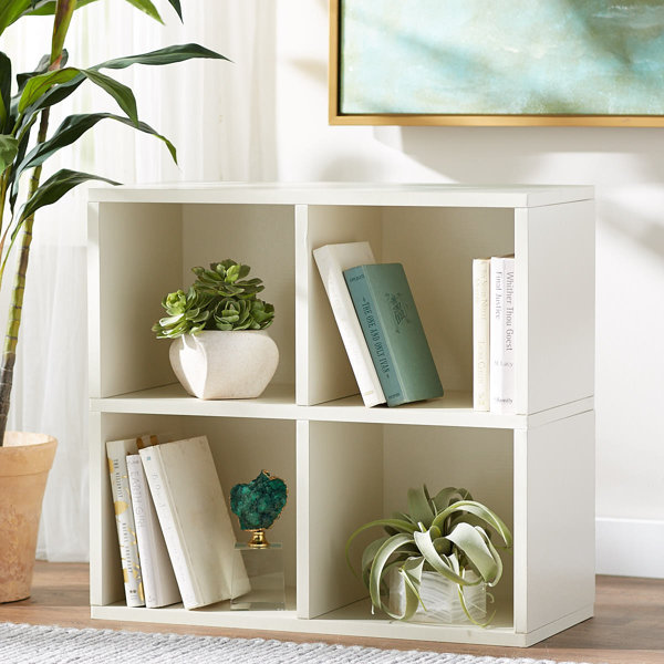 Ebern Designs Skye 24.8'' H x 26.4'' W Zboard Paperboard Cube Bookcase